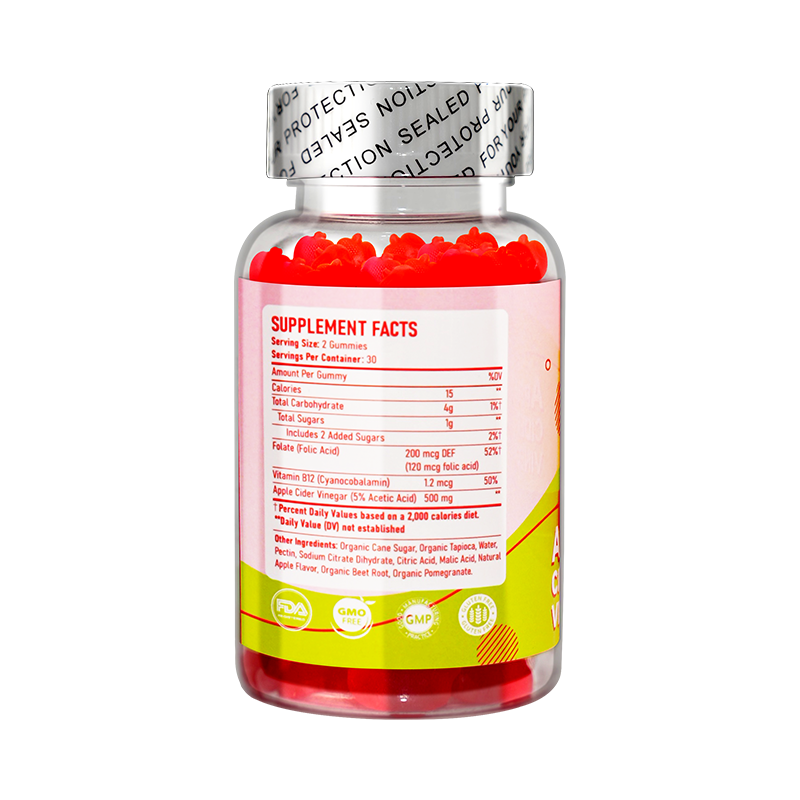 Tastes Like Candy, Works Like ACV – Apple Cider Vinegar Gummies 60ct | Delicious Green Apple Flavor, Vegan & Gut-Friendly