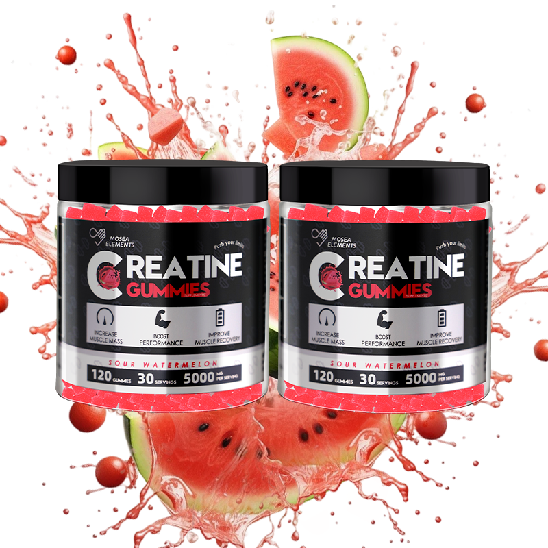 "Watermelon Creatine Gummies – Sweet Gains, No Scoop, Just Chew | 120ct 5g Vegan Micronized Creatine per Serving