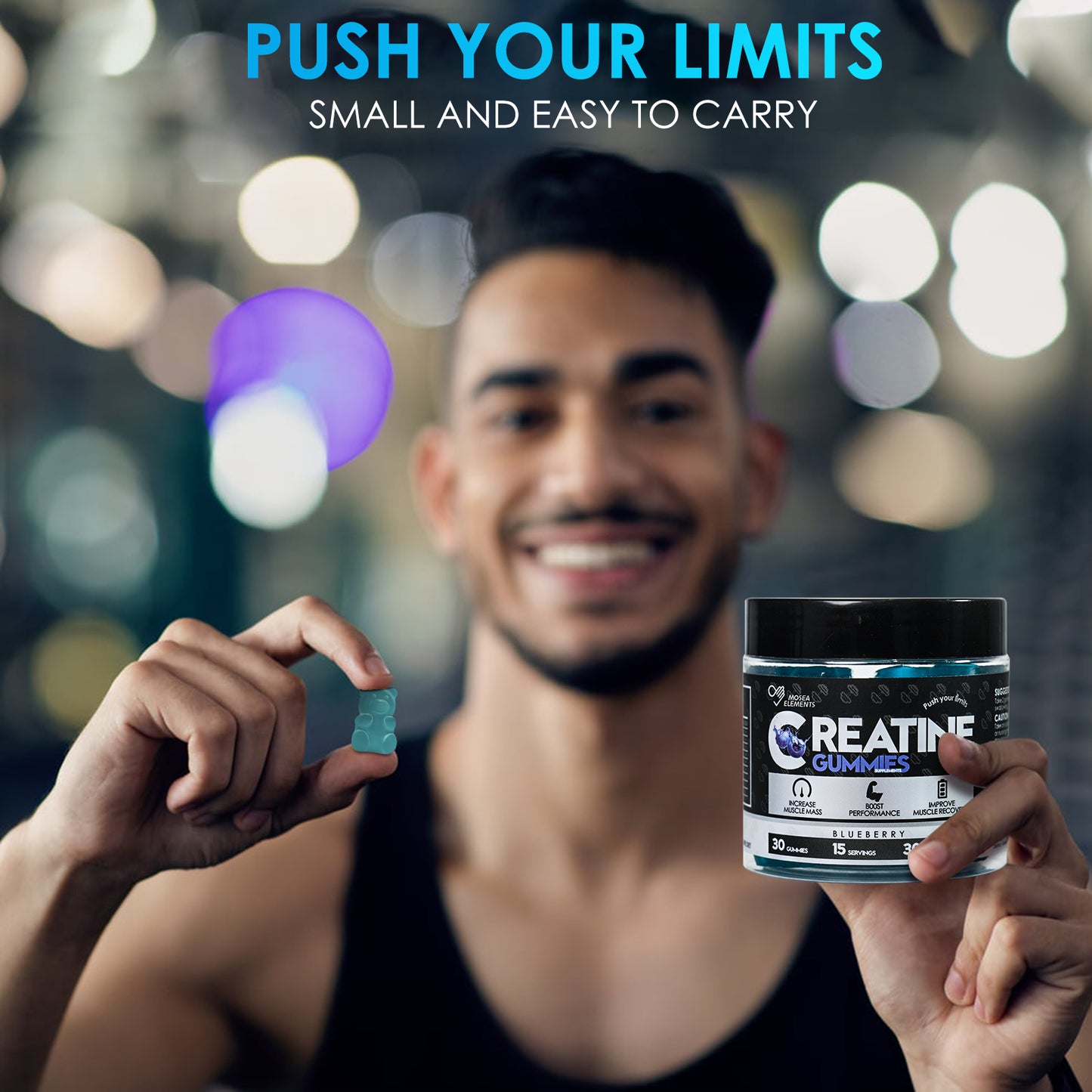 Creatine Monohydrate Gummies – 5g creatine per serving for muscle & energy support (30 gummies)