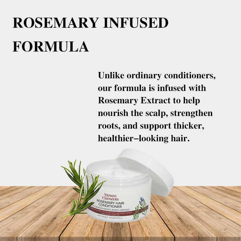 Mosea Elements Rosemary Hair Conditioner – 250g Nourishing & Strengthening Formula for Smooth, Shiny Hair – Sulfate-Free, Deep Moisturizing