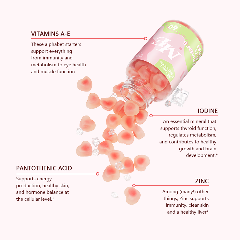 Women's Multivitamin Gummies – Daily Essential Vitamins A, C, D, E, B12, Zinc & Biotin – Energy, Immunity & Beauty Support – Vegan, Non-GMO – 60 Gummies