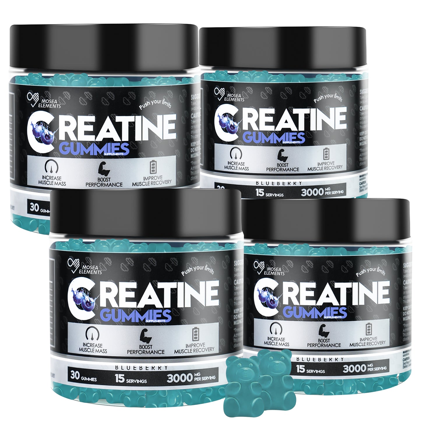 Creatine Monohydrate Gummies – 5g creatine per serving for muscle & energy support (30 gummies)