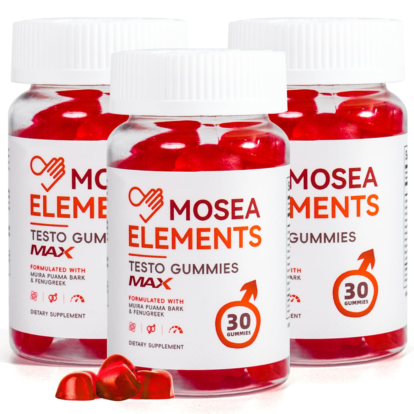Testo Gummies MAX – Male energy booster for muscle growth & strength (30 gummies)