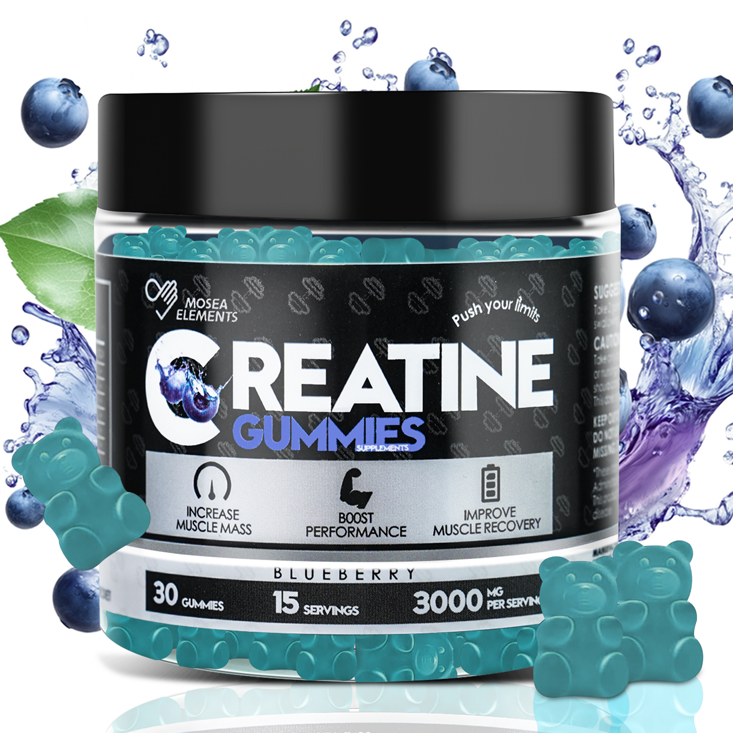 Creatine Monohydrate Gummies – 5g creatine per serving for muscle & energy support (30 gummies)