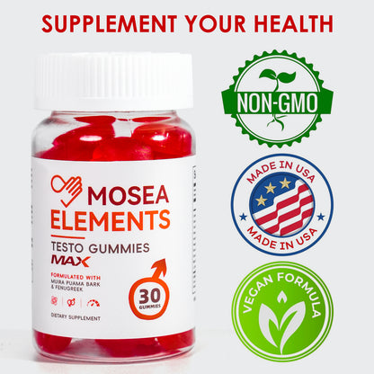Testo Gummies MAX – Male energy booster for muscle growth & strength (30 gummies)