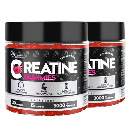 Creatine Monohydrate Gummies – 5g creatine per serving for muscle & energy support (120 gummies)Raspberry flavor