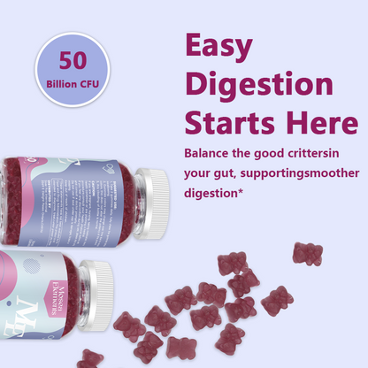 Women’s Cranberry Probiotic Gummies – Gut Health, Bloating, UTI & pH Support | Vegan, Non-GMO, 60 Count