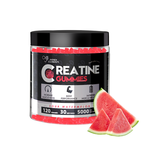 "Watermelon Creatine Gummies – Sweet Gains, No Scoop, Just Chew | 120ct 5g Vegan Micronized Creatine per Serving