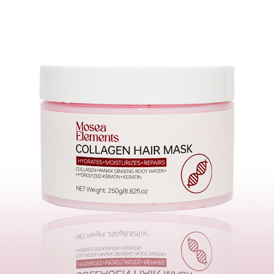 MOSEA ELEMENTS Collagen Hair Mask – 250g Nourishing & Repairing Treatment for Smooth, Strong Hair